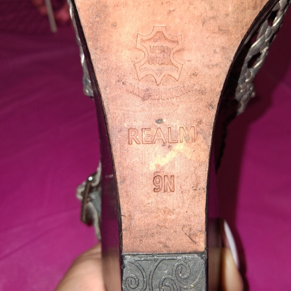 Brighton Silver Woven Women's Sandals - Picture 9 of 10